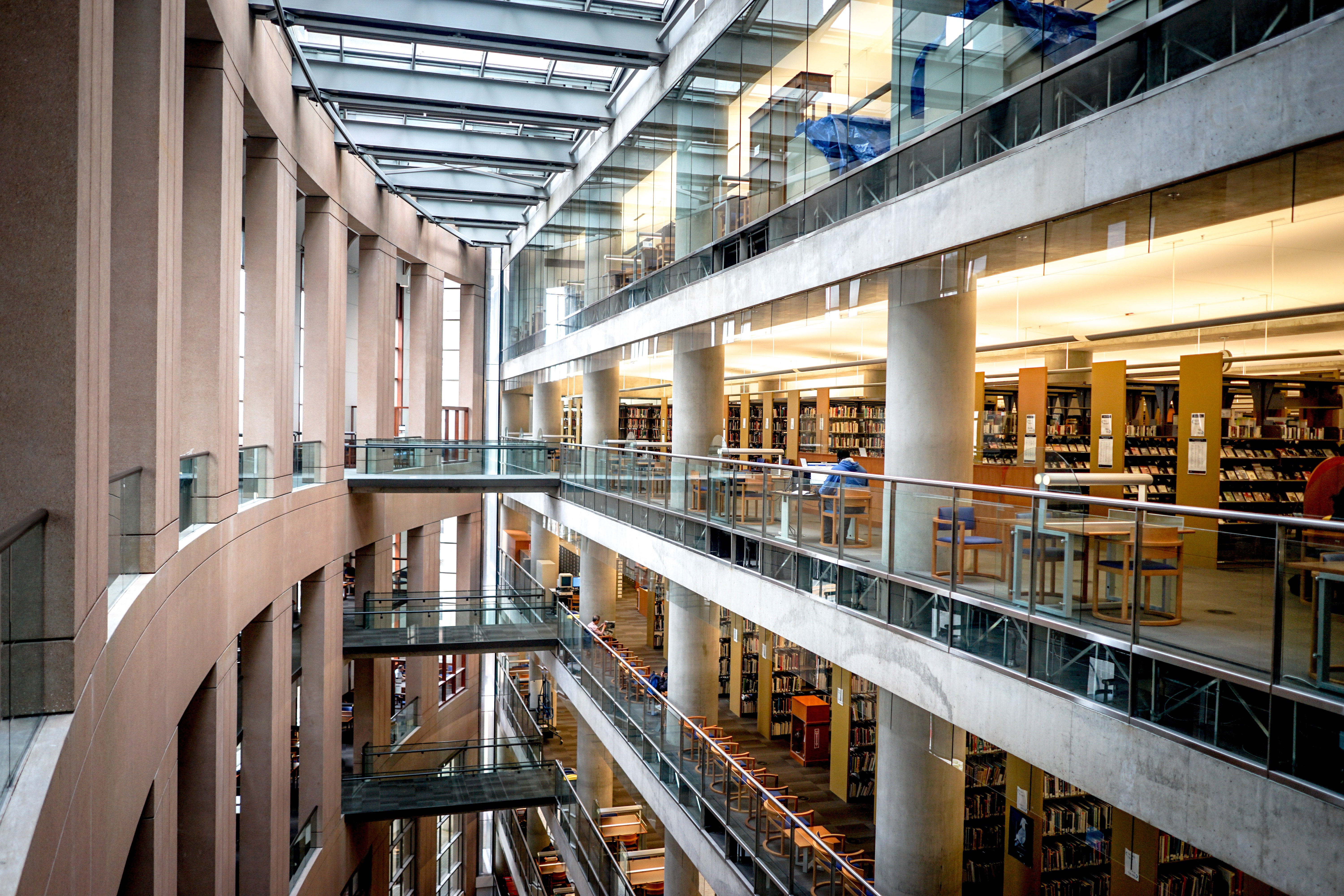 The main library in Vancouver is architecturally significant. The angles and levels contour together to produce a trippy scene. It’s pretty from the outside but stunning from the inside.
